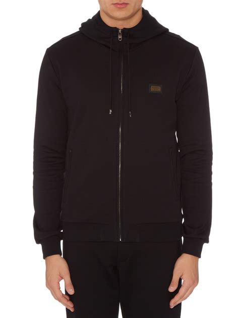 dolce gabbana zip up|Dolce & Gabbana jersey hoodie.